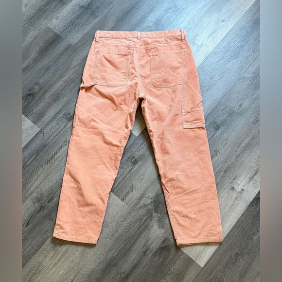 Urban Outfitters BDG Slim Straight Corduroy Pants Peach 32 Waist - Picture 4 of 8